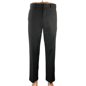 Merona Men's Gray High Rise Straight Slacks Chino Trousers Dress Pants Sz 30X32